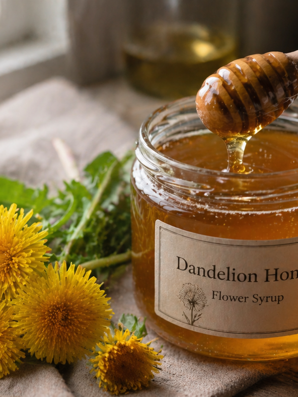 Dandelion Honey (Flower Syrup) — The Golden Jar of Spring You’ll Want on Absolutely Everything