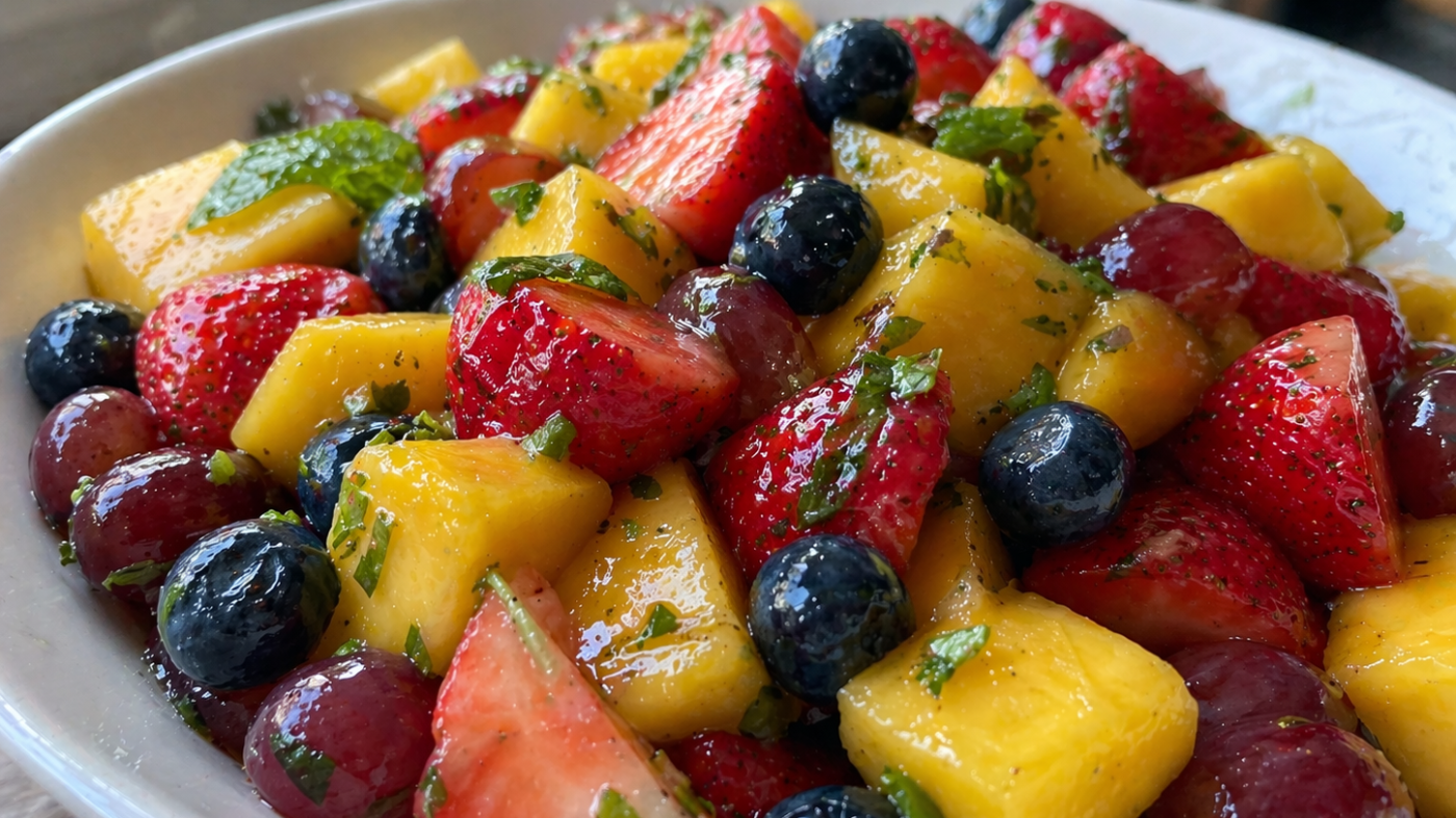 Easy Summer Fruit Salad Recipe (With Honey Lime Dressing) — Fresh, Juicy & Ready in 10 Minutes