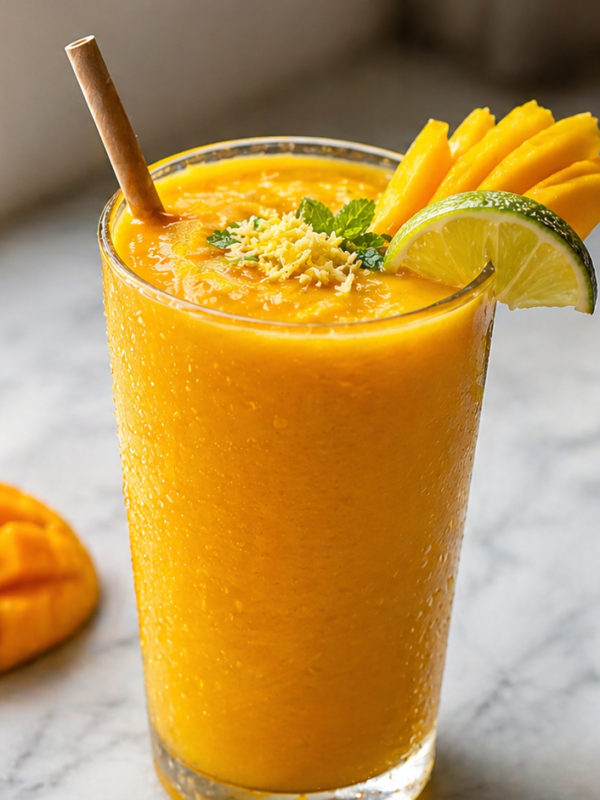 The Creamiest Healthy Mango Smoothie Recipe (No Banana, No Yogurt Needed)