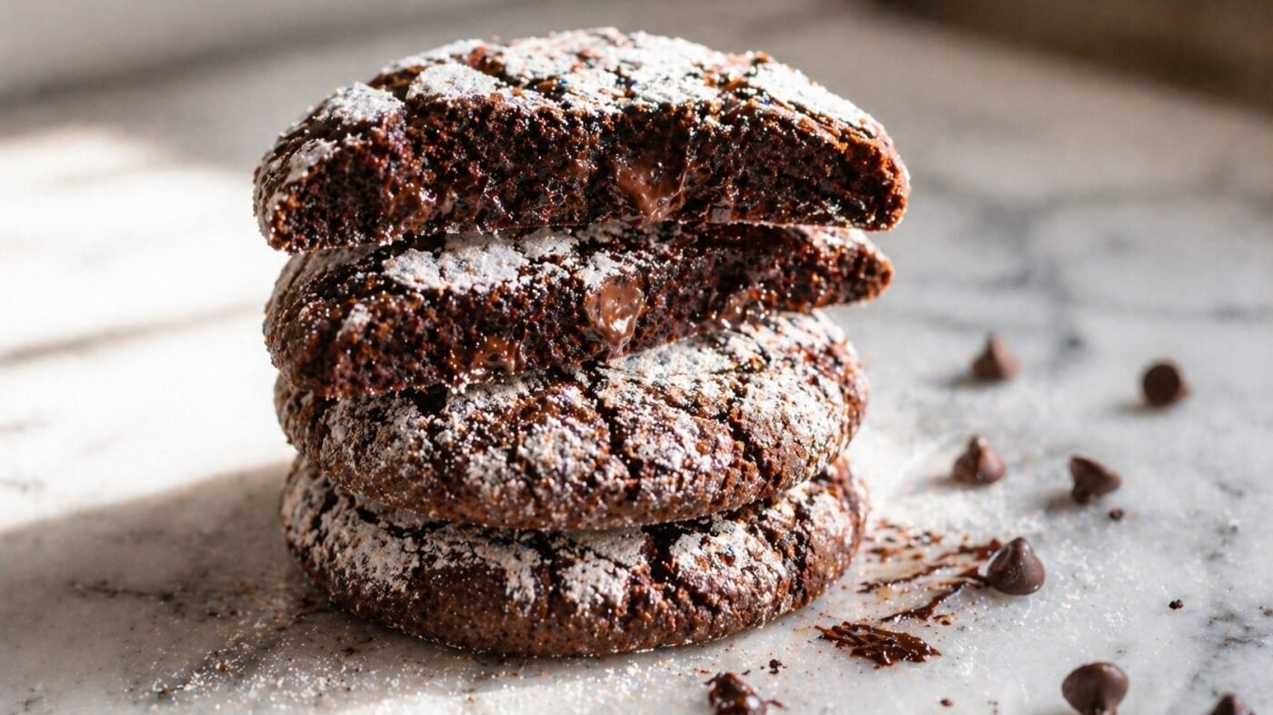 Fudgy Brownie Cookies with Crinkle Tops (Chewy, Gooey & Dangerously Good)