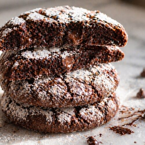 Fudgy Brownie Cookies with Crinkle Tops (Chewy, Gooey & Dangerously Good)