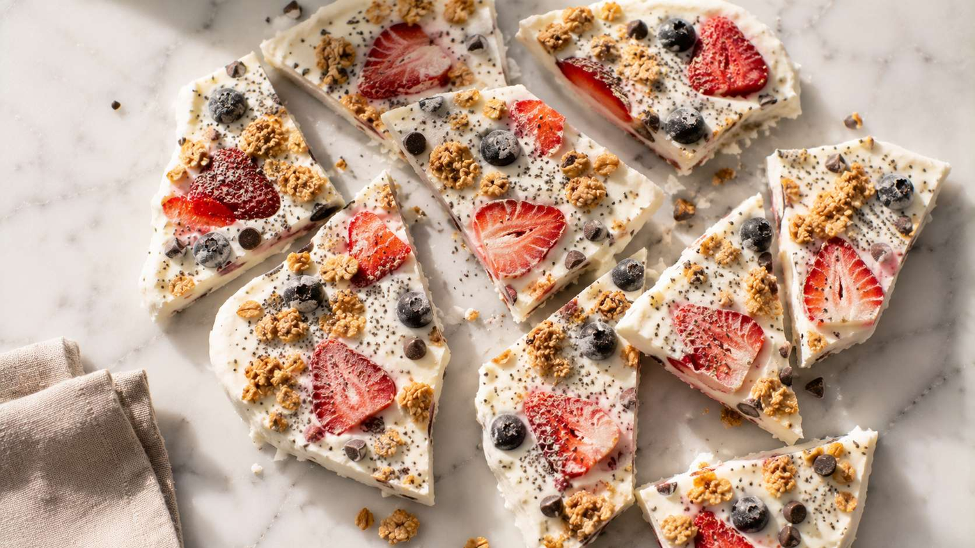 Greek Yogurt Bark Recipe — The Healthy Frozen Snack You’ll Actually Crave
