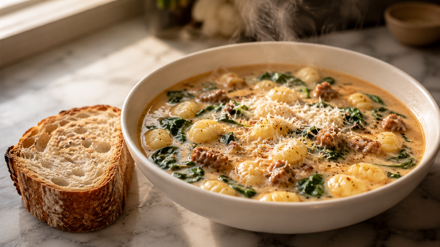 Creamy Gnocchi Soup That Tastes Like the Olive Garden — But Better