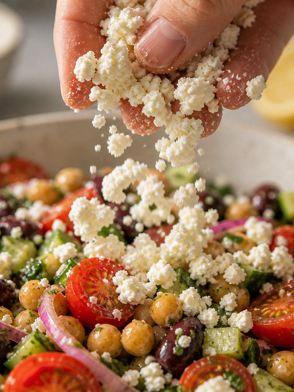 Easy Lunch For Work | Mediterranean Chickpea Salad