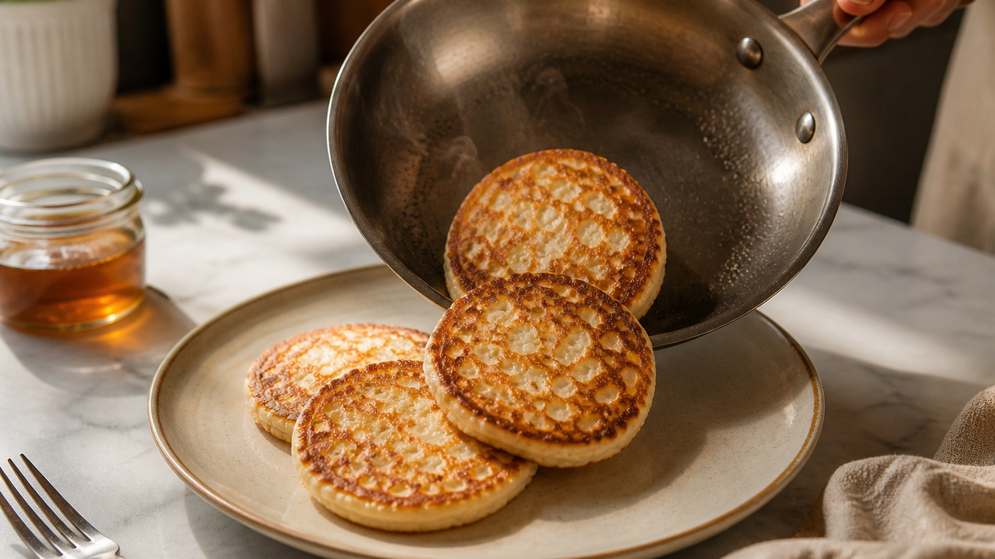 3-Ingredient Cottage Cheese Pancakes (High Protein & Actually Delicious)