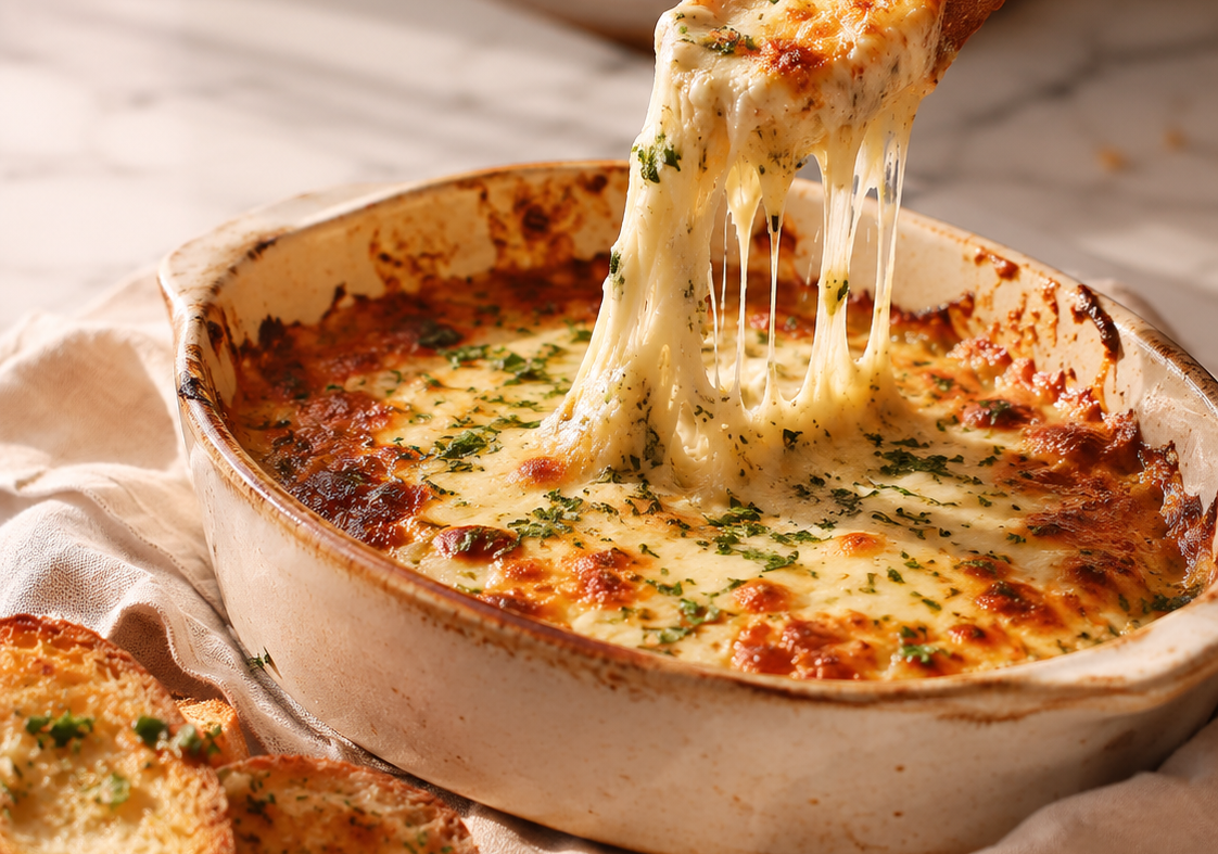 Cheesy Garlic Bread Dip — The Best Dip for Garlic Bread You’ll Make All Season