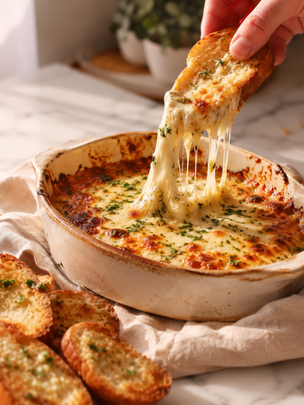 Cheesy Garlic Bread Dip — The Best Dip for Garlic Bread You’ll Make All Season