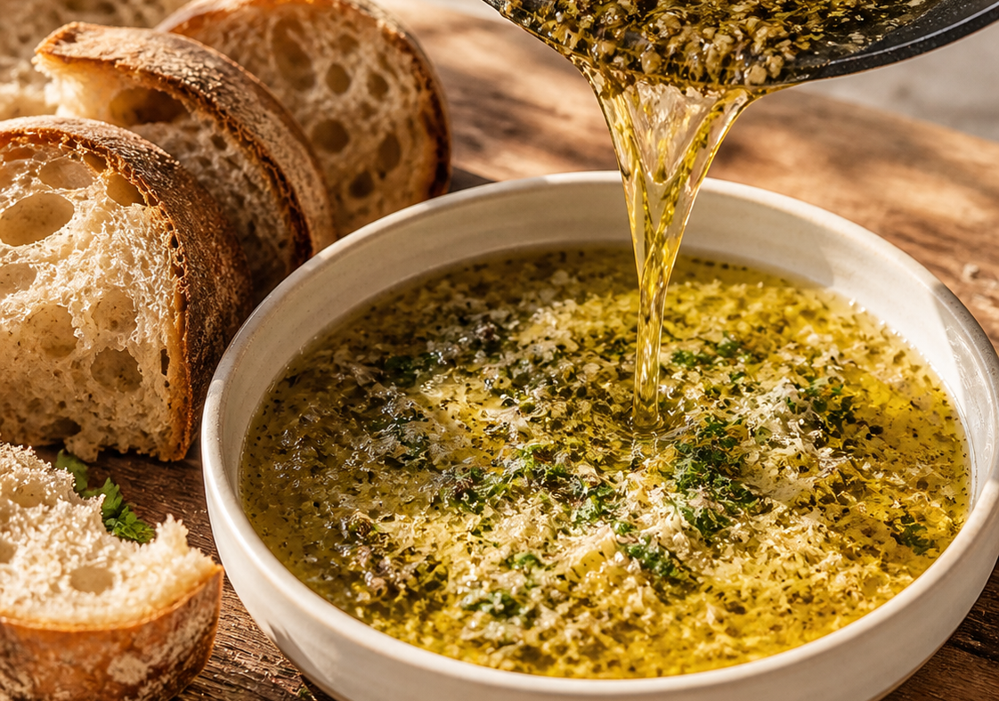 Garlic Parmesan Bread Dip — The Warm, Garlicky Dip That Disappears Before the Meal Even Starts