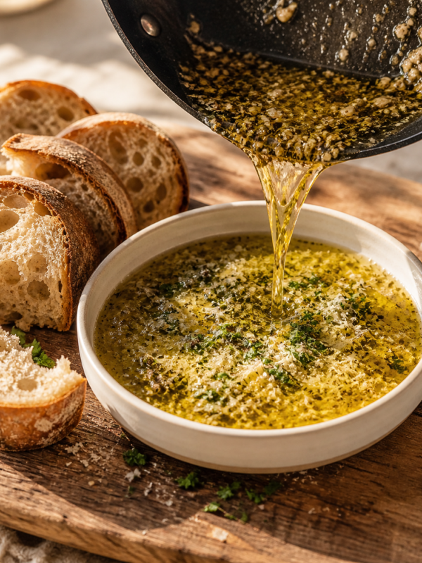 Garlic Parmesan Bread Dip — The Warm, Garlicky Dip That Disappears Before the Meal Even Starts