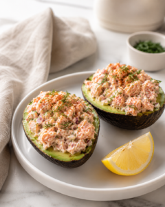 Don't Skip Salmon Salad Stuffed Avocados Perfect for Keto (No-Cook, 10 Minutes)