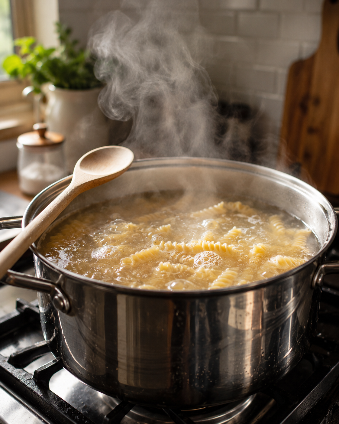 Cook pasta according to package directions until al dente. 