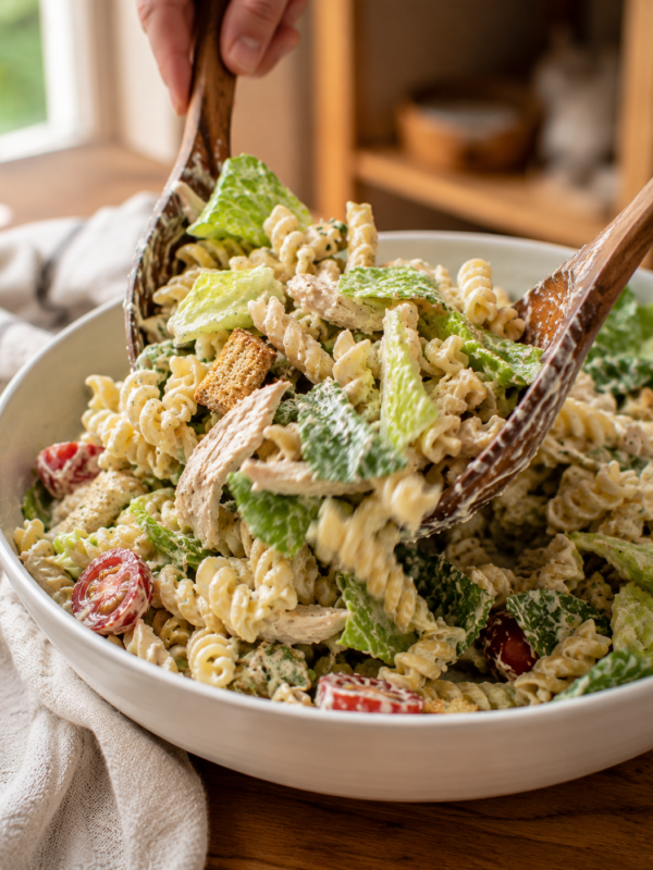Creamy Chicken Caesar Pasta Salad — The Summer Lunch You’ll Keep Coming Back To