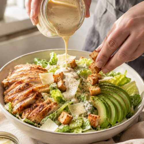 This Creamy Chicken Caesar Avocado Salad Will Ruin Every Other Salad For You