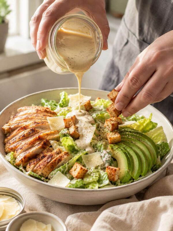 This Creamy Chicken Caesar Avocado Salad Will Ruin Every Other Salad For You