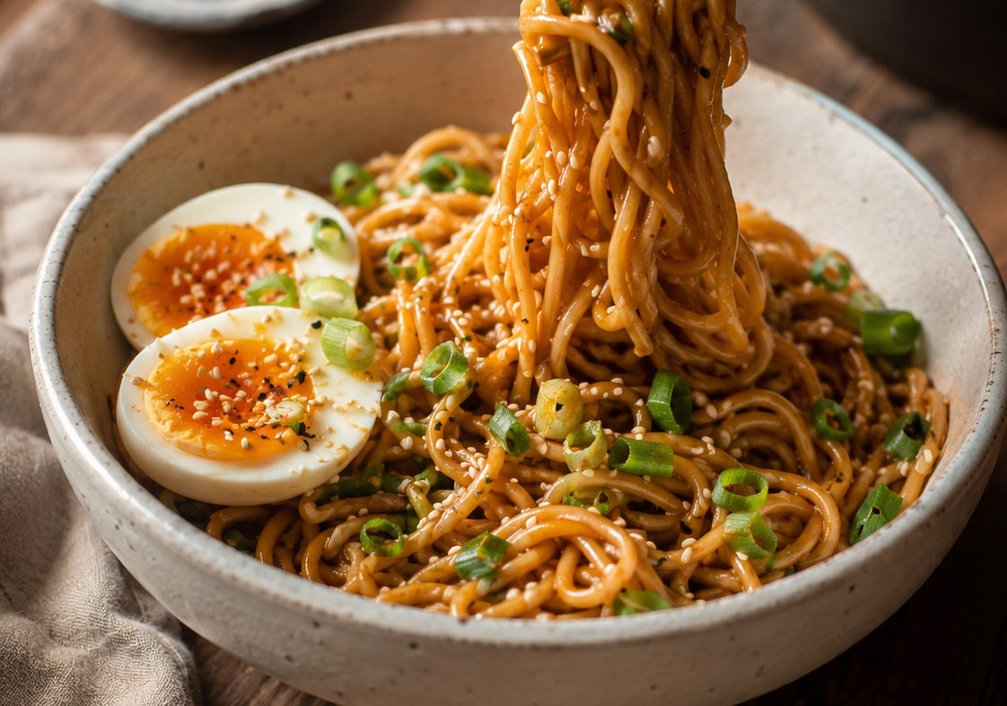 Creamy Sesame Ginger “Takeout” Pasta — The Asian Pasta Recipe You’ll Make Every Movie Night