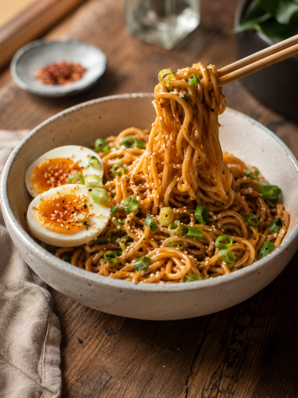 Creamy Sesame Ginger “Takeout” Pasta — The Asian Pasta Recipe You’ll Make Every Movie Night