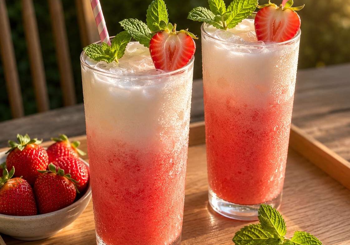 Strawberry Coconut Milk Refresher (Easy, Non-Alcoholic Summer Drink)