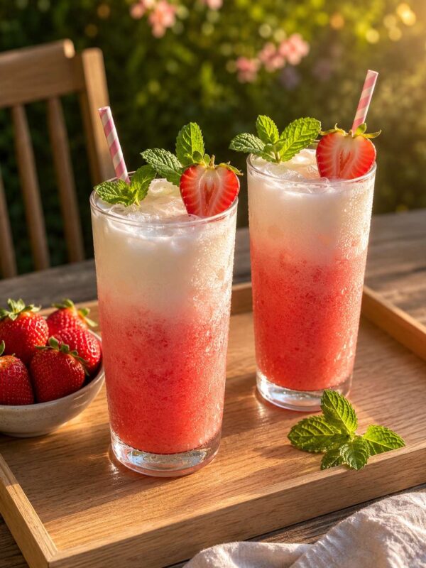 Strawberry Coconut Milk Refresher (Easy, Non-Alcoholic Summer Drink)