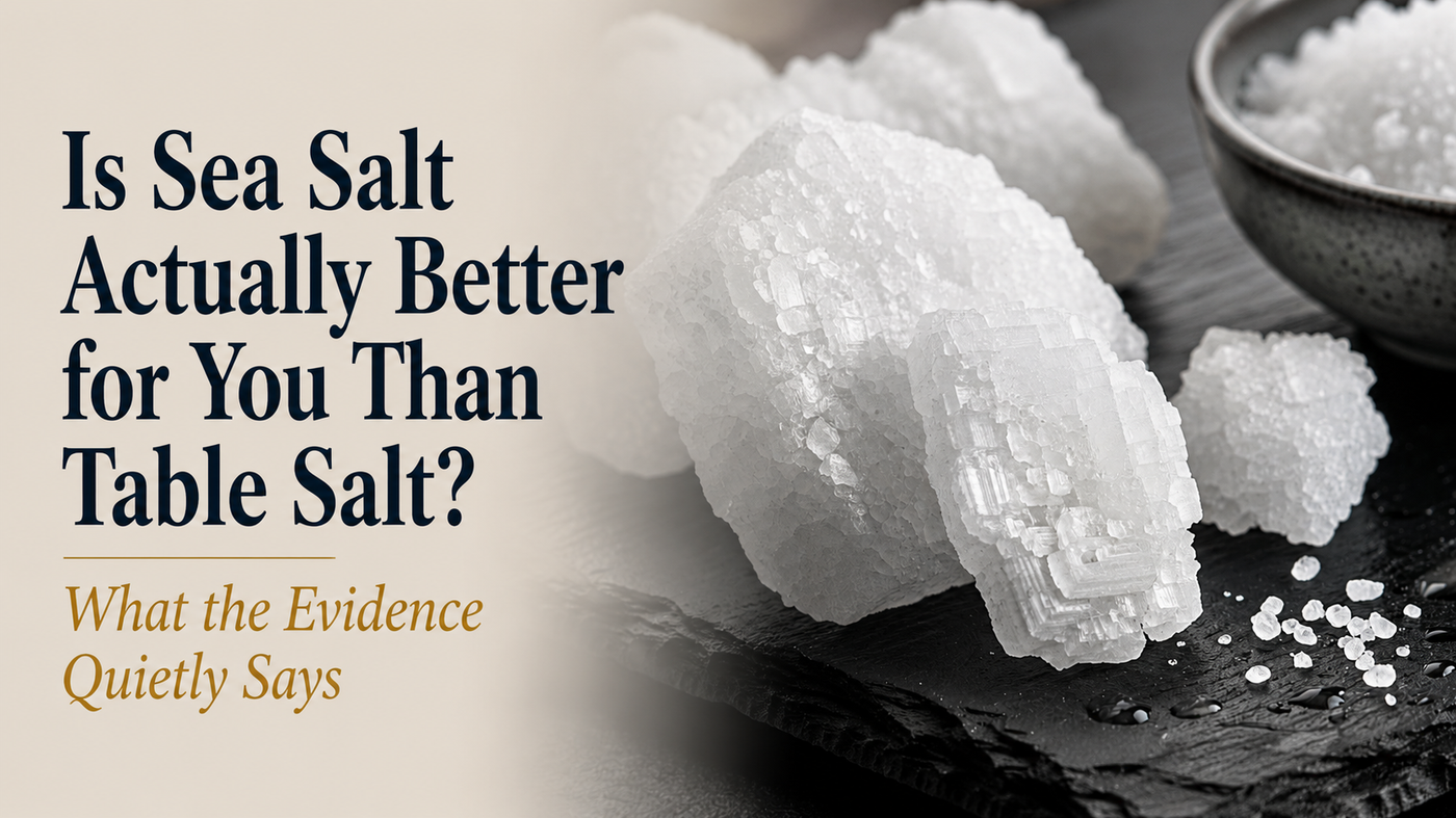 Is Sea Salt Actually Better for You Than Table Salt? What the Evidence Quietly Says