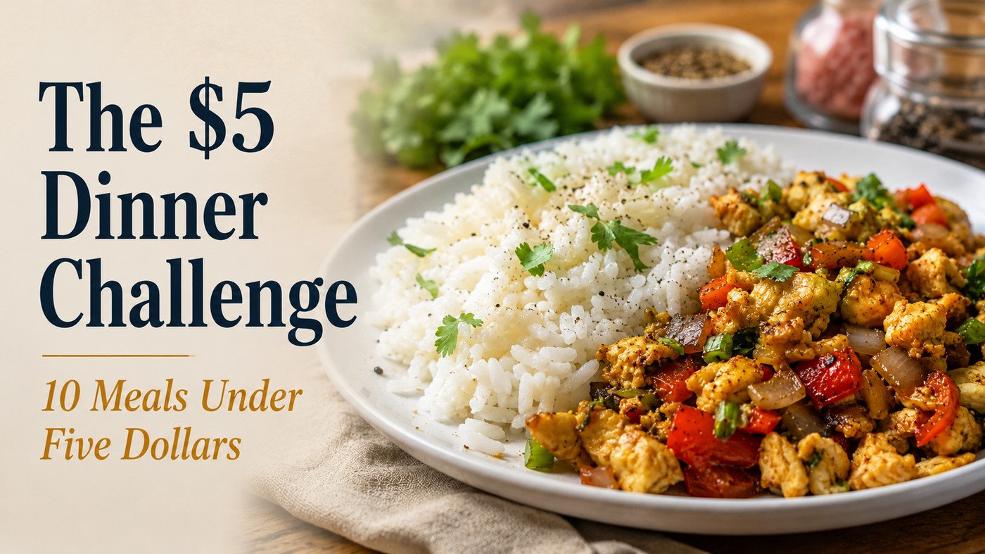 The $5 Dinner Challenge: 10 Meals Under Five Dollars
