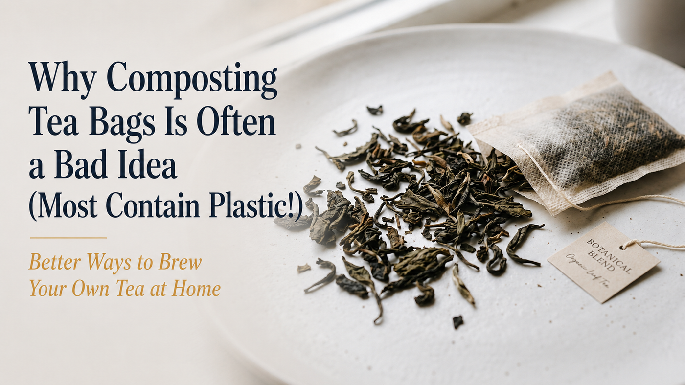 Why Composting Tea Bags Is Often a Bad Idea (Most Contain Plastic!) + Better Ways to Brew Your Own Tea at Home