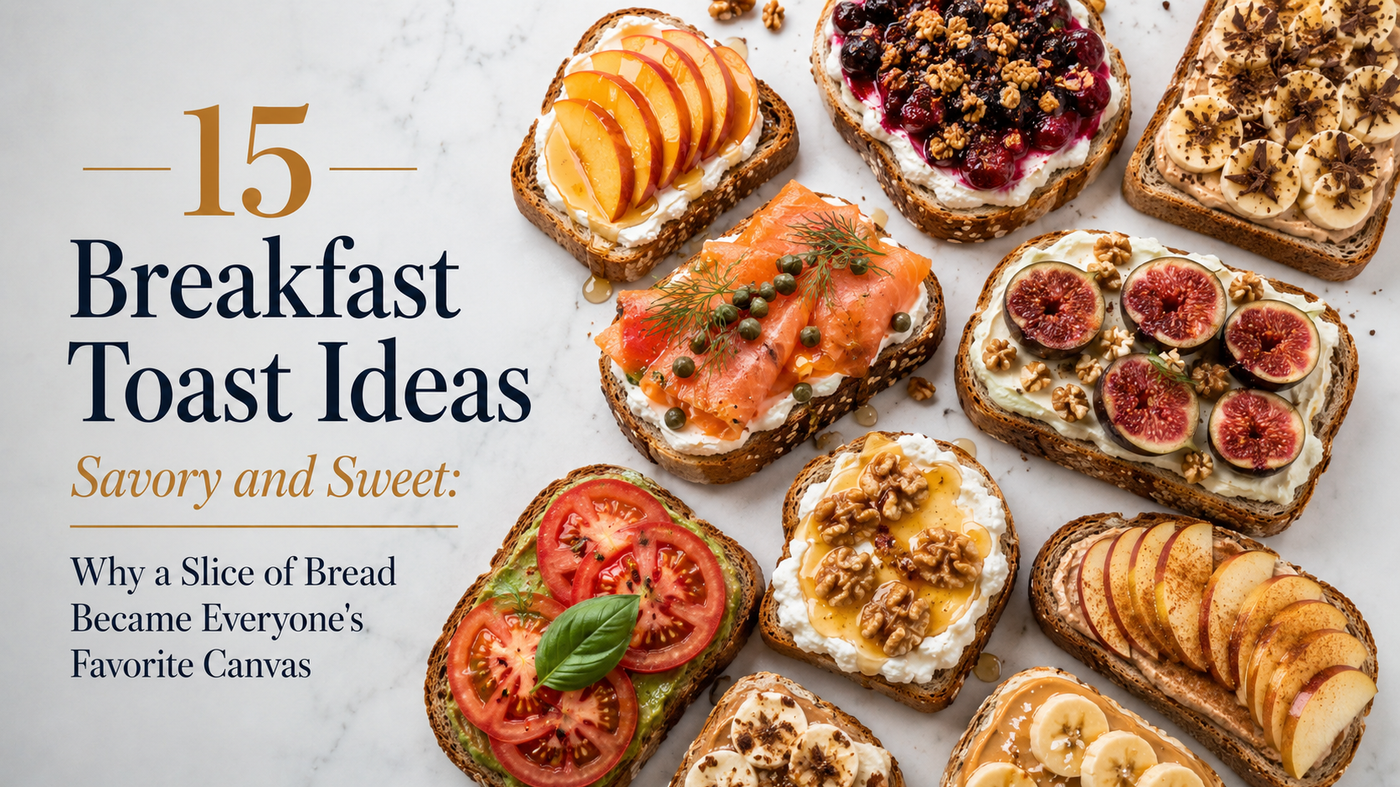 15 Breakfast Toast Ideas, Savory and Sweet: Why a Slice of Bread Became Everyone’s Favorite Canvas