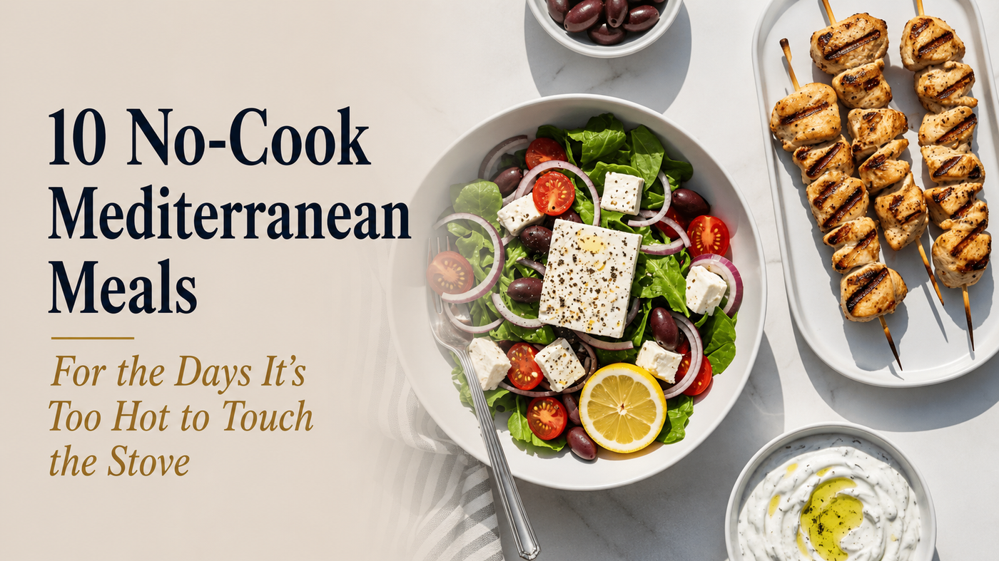 10 No-Cook Mediterranean Meals For the Days It’s Too Hot to Touch the Stove