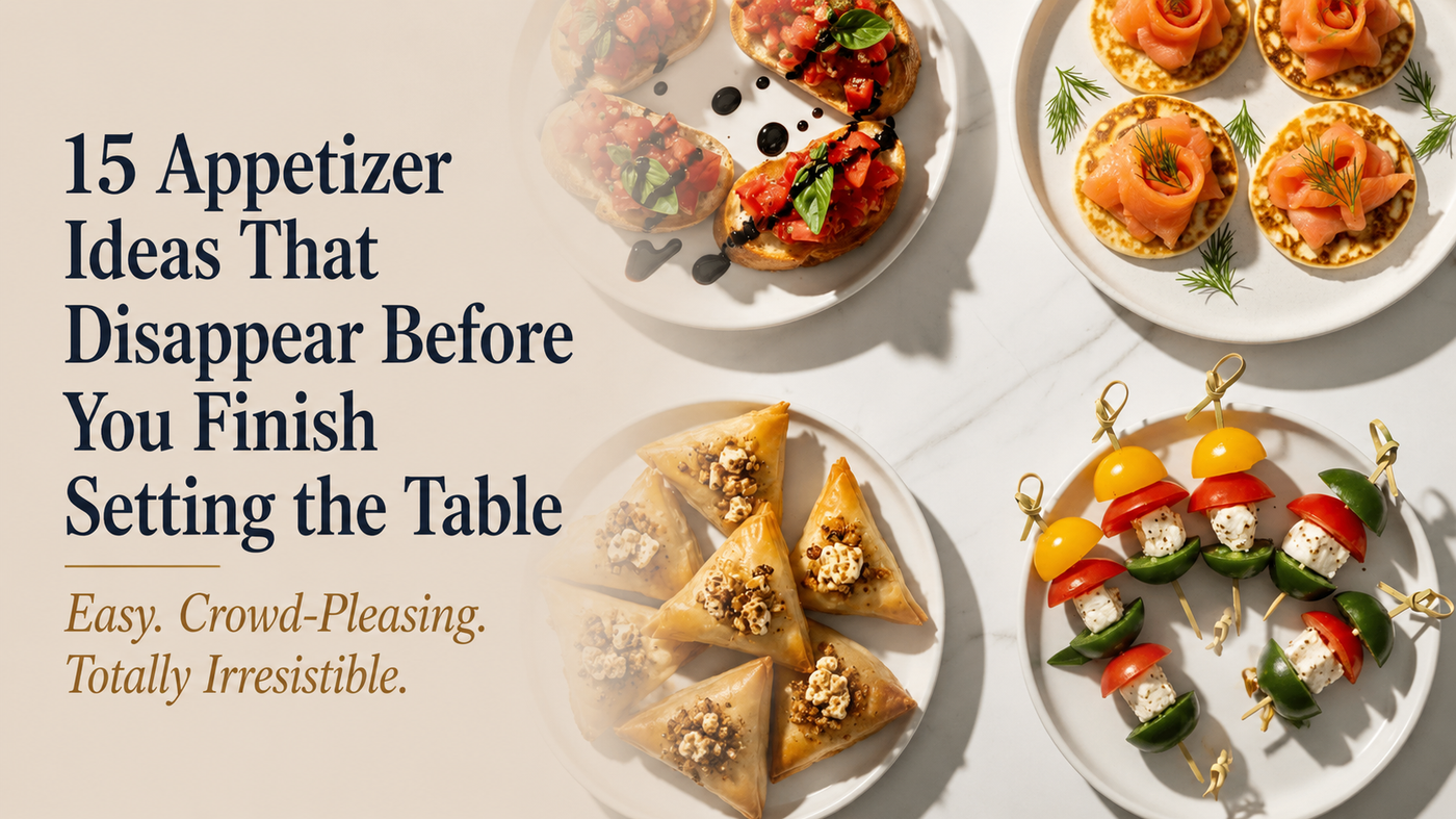 15 Appetizer Ideas That Disappear Before You Finish Setting the Table