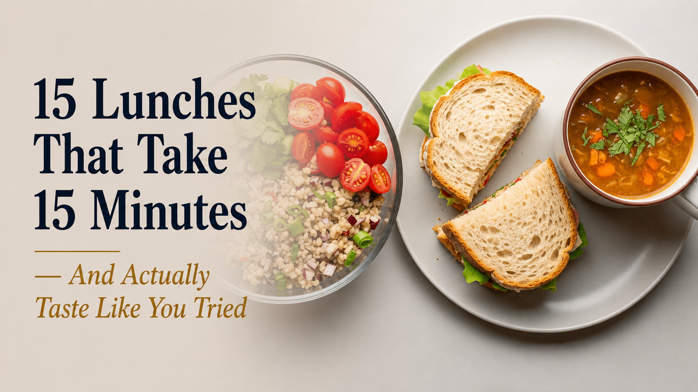 15 Lunches That Take 15 Minutes— And Actually Taste Like You Tried