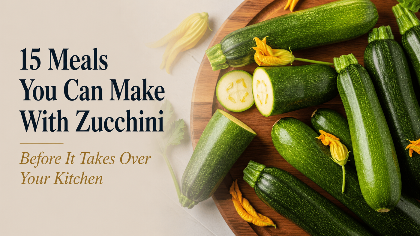 15 Meals You Can Make With Zucchini Before It Takes Over Your Kitchen