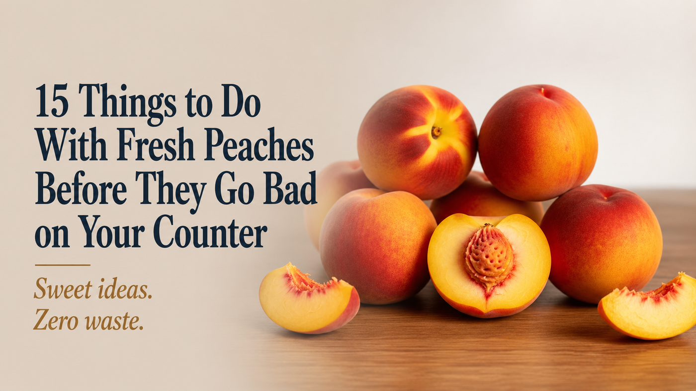 15 Things to Do With Fresh Peaches Before They Go Bad on Your Counter