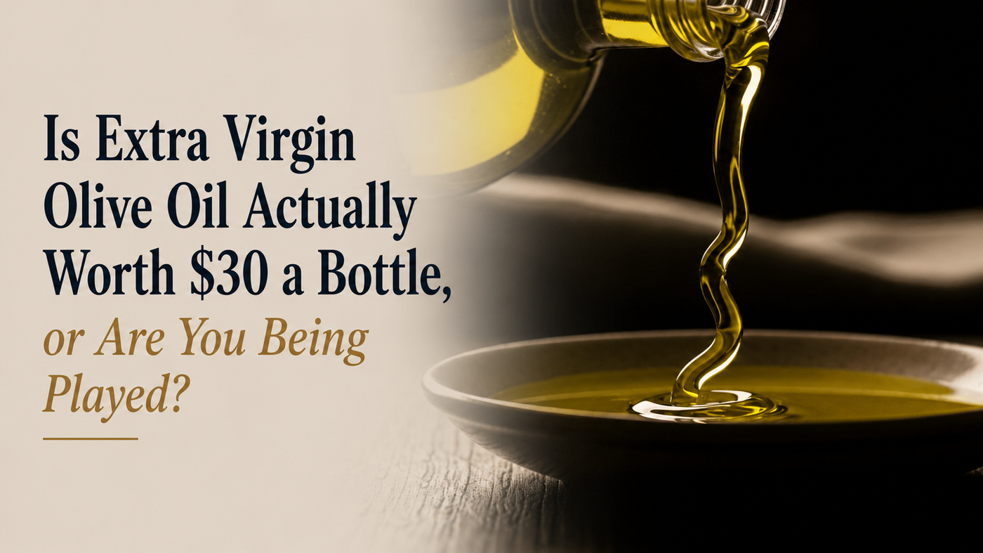 Is Extra Virgin Olive Oil Actually Worth $30 a Bottle,or Are You Being Played?