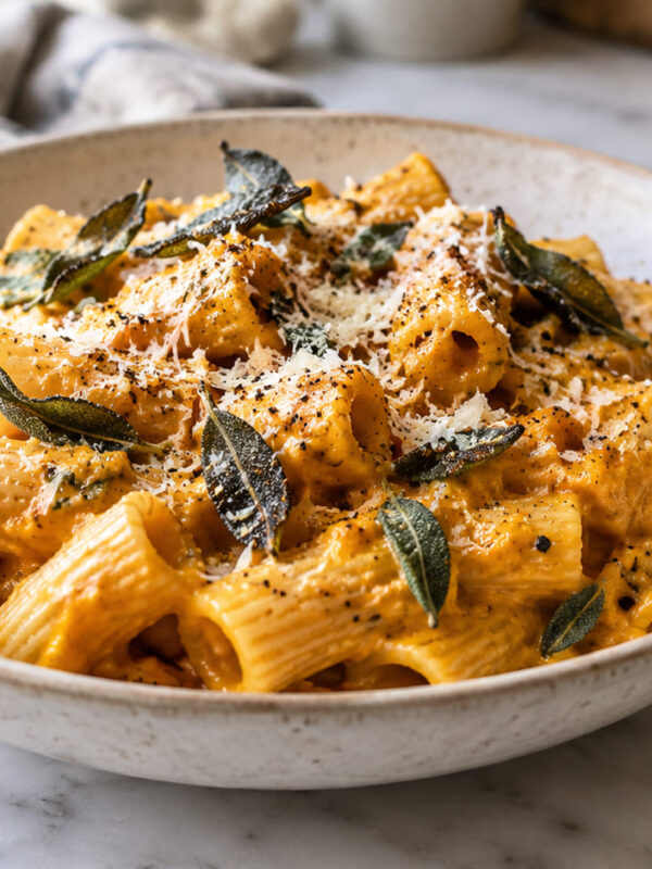 Creamy Butternut Squash Pasta with Crispy Sage Brown Butter — Cozy Fall Comfort in a Bowl