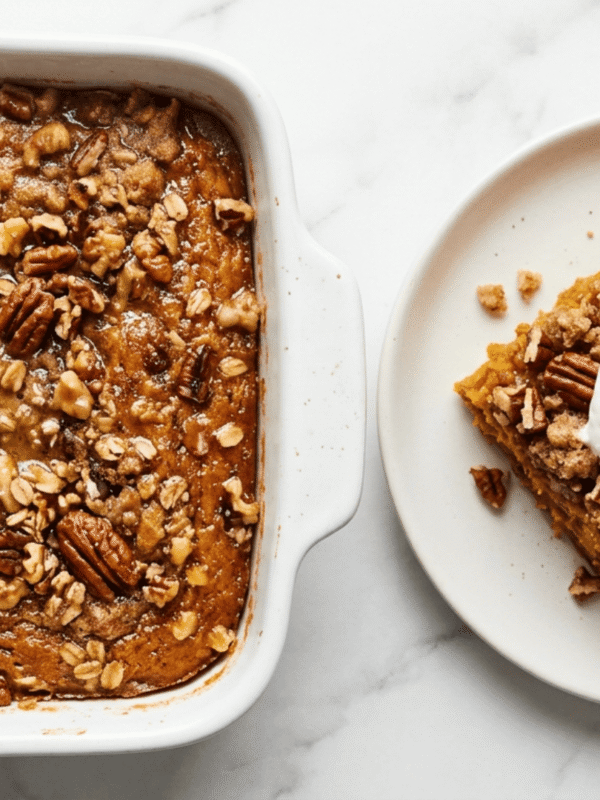 Easy Pumpkin Dump Cake Recipe — Like Pumpkin Pie With a Buttery, Golden Crumble Top